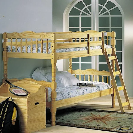 Natural Twin Size Bunkbed